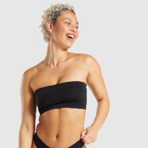 Gymshark Black Bandeau Bra